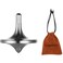 LOQATIDIS Stainless Steel Spinning Top, Premium Exquisite Well Made Metal Desk EDC Toys, Spin Long Time Perfect Balance, Help Relieve Stress, Anxiety (Medium/Silver)
