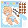 Pin the Sticker on the Diaper Game, Funny Baby Shower Games, Baby Shower Party Favors for 48 Guests, Kids Birthday Party Supplies, Baby Shower Games for Boys