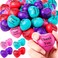 Tradder 36 Pcs Heart Stress Balls Appreciation Heart Shaped Foam Balls Motivational Stress Balls Relief Gifts Bulk for Kids Adults Wedding School Party (Thank You)