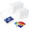 Skylety Playing Card Case Holder Playing Card Box Card Game Organizers and Storage Containers Deck, Snaps Closed for Gaming Cards(6 Pieces)