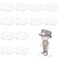 Cosmos 12 Pcs Round Action Figure Stand Base Acrylic Figure Display Stands Miniature Bases Mini Doll Model Display Holder Accessories for Figures, Dolls, Small Collectibles (Transparent Clear, 50mm)