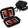 Sanwuta 2 Pcs Playing Card Case EVA Hard Travel Carrying Case for Classic Card Playing Card Box (Not Including Cards)(Small,Black)