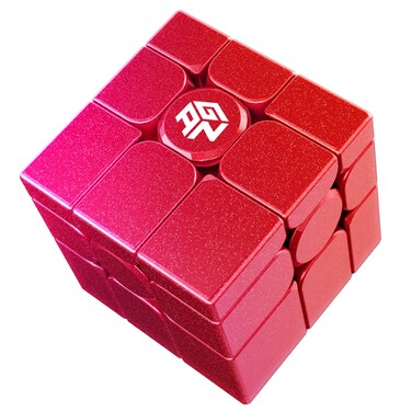 CuberShop GAN Mirror M Red UV Coated Speed Cube, 2024 New Version, GAN Magnetic Mirror Chinese New Year Special Red Version, 3x3 2024 Magnetic Puzzles, GAN Irregular Magic Cube (Bright Fuchsia)