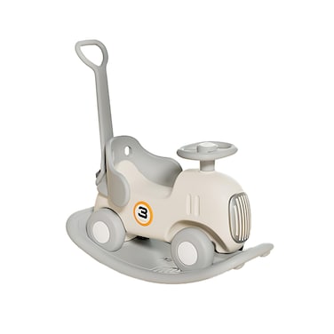 Gorocking Rocking Horse 3 in 1 Ride Car Toy for Toddler 1.5-3 Years Kids (Black)