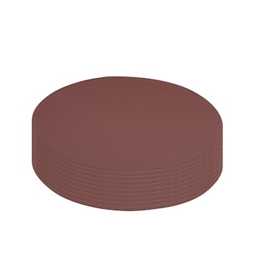 uxcell 10Pcs 9 Inch Hook and Loop Sanding Disc 400 Grits Flocking Sandpaper for Random Orbit Sander Brown
