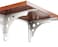 Sparik Enjoy 304 Stainless Steel Heavy Duty &ldquo;L&rdquo; Decorative Shelf Bracket Corner Brace Support Fastener Wall Mounting Brackets for Liquor Shelf-2 Packs (10 Inch)
