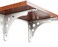 Sparik Enjoy 304 Stainless Steel Heavy Duty &ldquo;L&rdquo; Decorative Shelf Bracket Corner Brace Support Fastener Wall Mounting Brackets for Liquor Shelf-2 Packs (12 Inch)