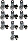 Admiral Locks 1-1/8 Inch Tubular Cam Lock, Keyed Alike Removable Key RV Compartment Storage Lock Cabinet Locks (1-1/8 Inch 90&deg;, Chrome Pack of. 10)