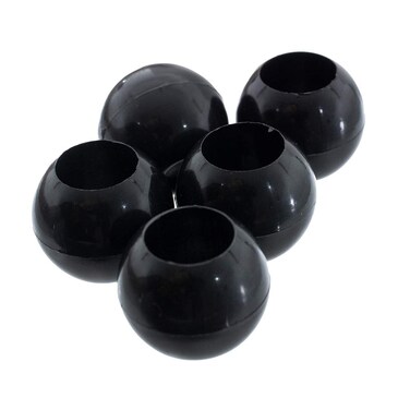 Paracord Planet Bungee Toggle Ball End Lock &ndash; Black Hardened Plastic End Locks for Shock and Bungee Cord (2 Pack)
