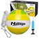 Naissgo Tetherball Ball and Rope, Soft Tetherball Set with Metal Hook and Ball Pump with Needle - Great for Family,Adults,Tether Ball Backyard Game Outdoor Play