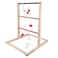 GOTHINK Ladder Toss Game Set - Premium Pine Wooden Golf Lawn Game with 6 Ladder Balls - Outdoor Backyard Game for Teens Adults Family