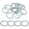 MEETOOT 100pcs Skateboard Speed Washers Truck Axle Washers Rings 8x11x12mm for Speed Bearing Performance Skateboard Truck, Silver