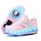 Ufatansy Roller Shoes for Girls Wheels Shoes LED Light Up Sneakers Teens Sports Footwear Roller Skates Zapatos con ruedas USB Charge Shoe Kids Birthday Gifts Christmas Day Present Size 5.5,Pink Shoes