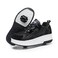 Wooowyet Retractable Roller Skate Shoes Sneakers with Wheels for Girls Kids Boys Wheeled Heel Footwear Zapatillas Zapatos Con Ruedas para Ni&ntilde;as Black Little Kids Size 2.5