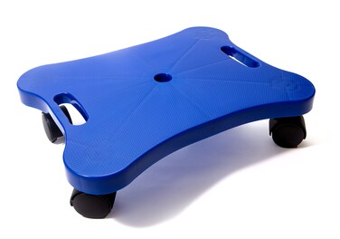 Educational Manual Plastic Scooter Board with Safety Handles   16" x 12" inches   Perfect for Kids, Teens, Adults   PE, Gym Class, Daycare, Preschool Development, Games (Purple)