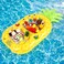 FillTouch Floating Drink Holder for Pool, Floating Cabana Bar for Pool, Hot Tub Drink Holder for Adults, Inflatable Pool Accessories(Stylish Pineapple)