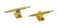34mm Prodigy Gen2 Pro Fingerboard Trucks - Pro Style Base and Hanger with Custom Pivot Tuning and Pro Duro Bubble Bushings - Gold Colorway