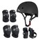 JBM Adult &amp; Kid Skating Protective Gear Set for Beginner to Advanced, Skateboard Helmet Knee and Elbow Pads with Wrist Guards for Inline Roller Skating, Scooter, Skateboarding