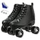 Unisex Roller Skates Double Row Four Wheels High-top Roller Skates Lightning Pattern for Beginners Womens Mens Boys and Girls (Lightning black black wheel,35-US: 4.5)