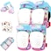 Knee and Elbow Pads with Wrist Guards, HardSoft Pad Tech. - CPSIA Certified Protective Gear Set - Inline Roller Skate Skateboard Bike Knee Pads for Kids Child Girls Boys Toddler Youth