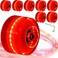 Rolitwils 8 Pack 78A Light up Roller Skate Wheels 32 * 58/36 * 65mm,Skate Wheels with Bearings Installed for Indoor or Outdoor Double Row Skating and Skateboard Accessories