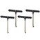 QKDS Shoe Lace Tightner, 4pcs Stainless Steel Outdoor Heights Lace Tool, Portable Lace Tightener for Ice-Skates, Skate Key Trampoline Spring Pull Tool Kit(Size:4pcs)