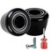 Nezylaf 2 Pcs Roller Skate Toe Stoppers Brake Block Shoes Holder with Screw Arbor with Nuts Mini Wrench, Double-Row Roller Skating Brake Jam Plugs