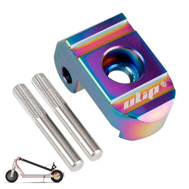 ulip Scooter 304 Stainless Steel Front Folding Lock Buckle Latch with 2 PCS Pins Replacement Parts for Xiaomi M365 Pro Pro2 1S MI3 Essential Lite Scooter(Multicolor)