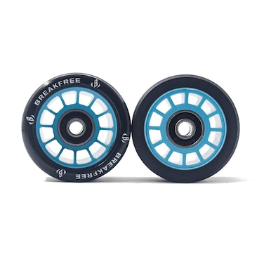 B BREAKFREE 62 * 42MM 8 Pack 85A With Bearings And Mounting Tools Roller Skate Wheels Skate Wheels with Bearings Installed for Indoor or Outdoor Double Row Skate Wheels (BLUE)
