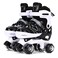 G MGY OLED Roller Skates for Boys, Adjustable Size Double Roller Skates, with All Wheels Light up, Fun Illuminating for Girls Boys for Kids, Rollerskates for Kids Beginners, Medium (2-5), Black