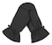 KorhLeoh Winter Ski-Mittens for Men Women - Outdoors Waterproof Windproof Cold-Weather Anti-Slip Gloves for Snowboard Hiking (S/M)