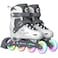 Skates Adjustable Inline Skates for Adult Women Youth with Light Up Wheels, Fun Illuminating Rollerskates Blades for Boys and Girls Indoor &amp; Outdoor Beginners, M/L (M)