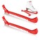 LVOERTUIG Ice Skate Guards,1 Pair Ice Skate Blade Covers Skate Blade Protector, Adjustable Skate Guards for Ice Skating, Figure Skates, Hockey(Color:red)