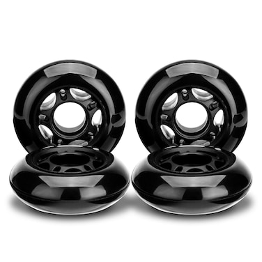 NONMON 4 Pack 72mm Inline Skate Wheels, 85A Roller Blade Skate Wheels, Luggage Wheels, Training Wheels for Scooters- for Indoor, Outdoor, Hockey