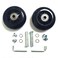 LOTOWELZON 2 Wheels Sets Luggage Suitcase Replacement 75mm/70mm Inline Skate Wheels w/ABEC 608zz Rubber Swivel Caster Bearings Repair Kits (70 * 8 * 24mm/2.75"*0.31"*0.94")