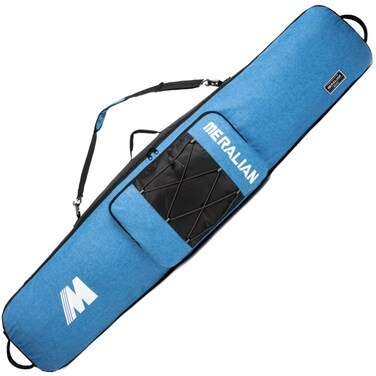 MERALIAN Snowboard Bag for Air Travel,Padded Snowboard Bag Fit Board,Boots, Jacket, Pants, Helmet and Gear,Available Length in 155cm 165cm. (BLK/BLUE, 155CM)
