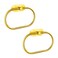 Eolax Towel Bar/Bath Towel Ring, Self Adhesive Hand Towel Ring for Bathroom, Stainless Steel Sticky Hand Towel Holder, No Drilling Modern Round Towel Hanger Wall Mounted (2 Pack, Gold)