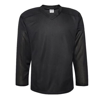 EALER H80 Series Blank Ice Hockey Practice Jersey for Men and Boy - Senior and Junior - Adult and Youth Black