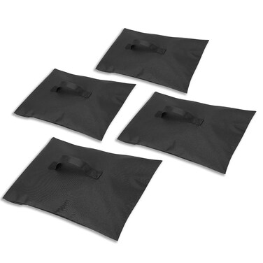 VISEMAN 4PCS Sports Net Sandbags, Weighted Anchor Bags for Nets of Baseball, Soccer, Golf and Hockey Nets, Black