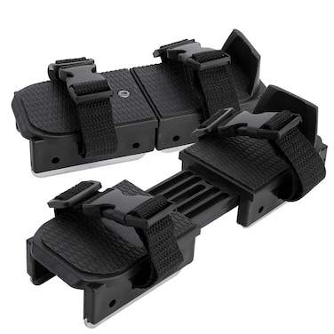 Shupakul 1 Pair Toddler Ice Skates- Adjustable Kids Ice Skates- Double Runner Ice Skates with Strap Fastening for Toddlers, Kids, Junior Skater (Black)