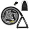 SETYPARY 25ft Wakesurf Rope and Handle, Floating Wake Surf Ropes, 6 Section Removeable Surf Tow Rope (Grey &amp; Black)
