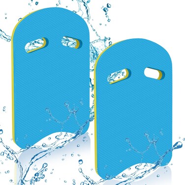 2024 Swimming Kickboards 2 Pack, Swim Training Aid for Kids and Adults, Kickboard for Kids, Adult Swim Training Aid with Handles, Adjustable Float for Pool Exercise, Fitness, Exercise (Blue)