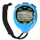 MUSHPORT Waterproof Stopwatch Timer Only Stopwatch Mode, ON/Off Silent No-Clock No-Date No-Countdown Simple Operation, Digital Stop Watch for Swimming Sports, Blue