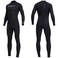 Dive Skins for Women Men Full Body Swimsuit Rash Guard Scuba Skin Thin Wetsuit, One Piece Long Sleeve Quick Dry Diving Skin UV Protection Surfing Spandex Wet Suit for Water Sport (M, Men-Black)