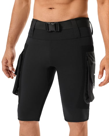 Seaskin 2.5mm Diving Shorts for Mens with Pocket