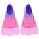 Kids Swim Training Fins, Comfortable Silicone Short Fins for Lap Swimming Flippers, Travel Size Flipper for Kids with Mesh Bag