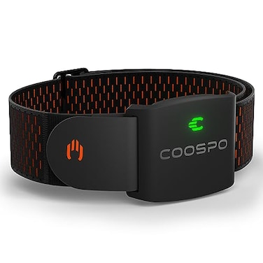 COOSPO HW9 Bluetooth 5.0 ANT+ Heart Rate Monitor Armband with HR Zones/Calories Burned, Optical HRM Sensor for Fitness Training/Cycling/Running,Compatible with Peloton,DDP Yoga,Wahoo