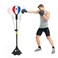 Pedestal Punching Bag for Adults &amp; Kids, Boxing Bag with Stand, Fast Rebound - Adjustable Height [Suitable for Smooth Flat Wood/Tile/Laminate/Vinyl] Fitness, Training &amp; Stress Relief