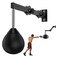 Speed Bag Boxing Punching Bag, Wall Mount Height Adjustable &amp; Fold Speed Bags for Boxing, Wall Bracket Boxing Reflex Ball, Boxing Bag as Adults Teens and Kids, Fits Home Gym Workout, Black