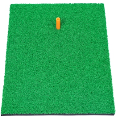 Ponsonbay Golf Mat, 2x1.3ft Golf Hitting Mat, Artificial Turf Golf Practice Mat with a Tee for Outdoor &amp; Indoor Training Swing &amp; Chipping in Backyard, Garage, Basement